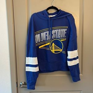 Golden State Warriors Basketball Cropped Hoodie